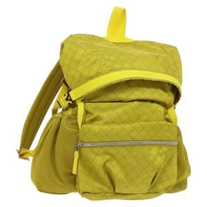 BOTTEGA VENETA Backpack Nylon Yellow Auth BD2181